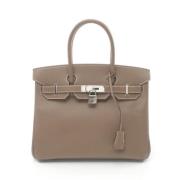 Pre-owned Fabric handbags Hermès Vintage , Brown , Dames