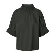 Stijlvolle Pirate Black Blouse Rabens Saloner , Black , Dames