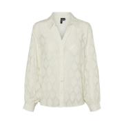 Witte Button-Up Shirt Berken Freewear Vero Moda , White , Dames