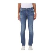 Gewassen Denim George Broek Dondup , Blue , Heren