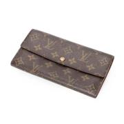 Pre-owned Coated canvas wallets Louis Vuitton Vintage , Brown , Dames