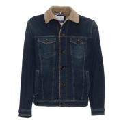 Sherpa Gevoerde Denim Jack Jacob Cohën , Blue , Heren