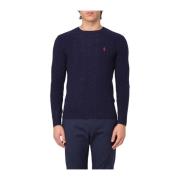 Cashmere Crewneck Sweater Polo Ralph Lauren , Blue , Heren