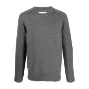 Elegante Grijze Wollen Trui Jil Sander , Gray , Heren