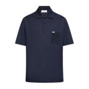 Polo met logo Salvatore Ferragamo , Blue , Heren