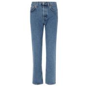 Vintage Fit Denim Jeans Blauw Sporty & Rich , Blue , Dames