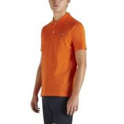 Oranje Polo Shirt met Logo Paul & Shark , Orange , Heren