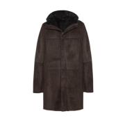 Merinillo Suede Parka Superlight Gimo's , Brown , Heren