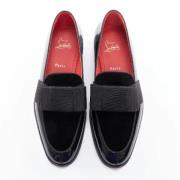 Pre-owned Leather flats Christian Louboutin Pre-owned , Black , Heren