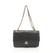 Pre-owned Leather chanel-bags Chanel Vintage , Black , Dames