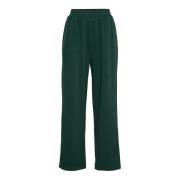 Groene wide leg sweatpants met elastische taille Edilina Ima Moss Cope...