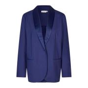 Elegante Middeleeuws Blauwe Blazerjas Masai , Blue , Dames