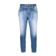 Laagbouw Cropped Jeans Dsquared2 , Blue , Dames