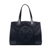 Marineblauwe Kleine Tote Tas Tory Burch , Black , Dames