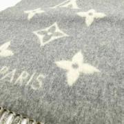 Pre-owned Cashmere scarves Louis Vuitton Vintage , Gray , Dames