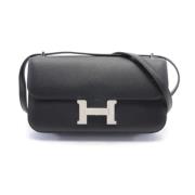 Pre-owned Fabric shoulder-bags Hermès Vintage , Black , Dames