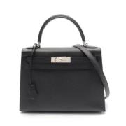 Pre-owned Fabric handbags Hermès Vintage , Black , Dames