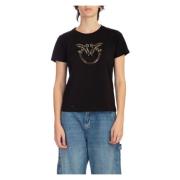 Quentin Tee - Stijlvol en Trendy Pinko , Black , Dames