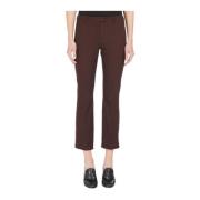 Bordeaux Flared Broek Max Mara Studio , Red , Dames