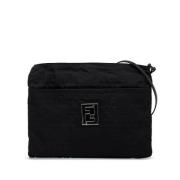 Pre-owned Canvas crossbody-bags Fendi Vintage , Black , Dames