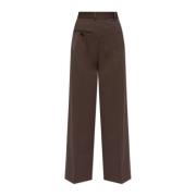 Geplooide broek MM6 Maison Margiela , Brown , Dames