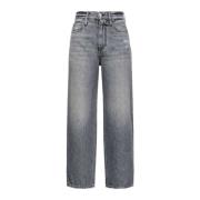 Katoen Linnen Jeans Pinko , Blue , Dames