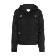 Zwarte Puffer & Down Jas Moschino , Black , Dames