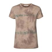 Tie-Dye T-Shirt Andra Zilver Rabens Saloner , Gray , Dames