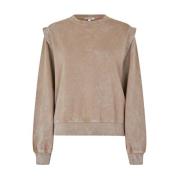 Beige Sweater met Schouderdetails Katti mbyM , Beige , Dames