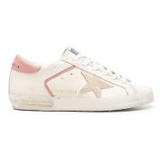 Leren Casual Sneakers in Beige Golden Goose , Beige , Dames