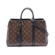 Pre-owned Canvas handbags Louis Vuitton Vintage , Black , Dames