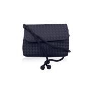 Pre-owned Canvas shoulder-bags Bottega Veneta Vintage , Black , Dames