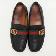 Pre-owned Leather flats Gucci Vintage , Black , Heren