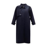 Chevron Trenchcoat Dexter Mantel Vanessa Bruno , Blue , Dames