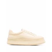 Beige Chunky-Sole Modieuze Trainers Jil Sander , Beige , Dames