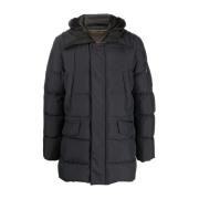 Blauwe Puffer & Donsjas Moorer , Blue , Heren