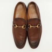 Pre-owned Leather flats Gucci Vintage , Brown , Heren