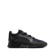 Zwarte Elegante Sneaker Trainers Giorgio Armani , Black , Heren