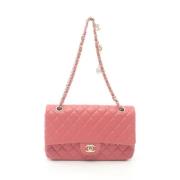 Pre-owned Leather chanel-bags Chanel Vintage , Pink , Dames