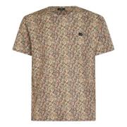 Katoen Palmboomprint T-shirt Etro , Multicolor , Heren