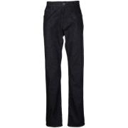 Elegante Blauwe Straight Jeans Giorgio Armani , Blue , Heren