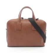 Pre-owned Leather handbags Loewe Pre-owned , Brown , Dames