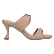 Twist 95 Leren Sandalen Aquazzura , Brown , Dames