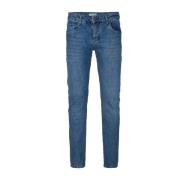 Denim Chino Broek Profuomo , Blue , Heren