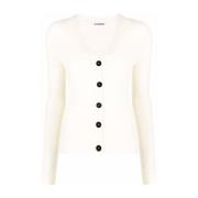 Beige Alpaca Hair Cardigan Jil Sander , Beige , Dames