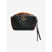 Pre-owned Leather shoulder-bags Gucci Vintage , Black , Dames