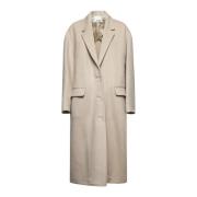 Efezia Beige Wollen Jas Isabel Marant , Beige , Dames