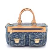 Pre-owned Leather handbags Louis Vuitton Vintage , Blue , Dames