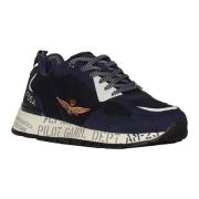 Casual Sneaker Schoenen Aeronautica Militare , Blue , Heren