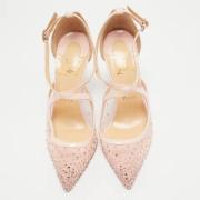 Pre-owned Mesh heels Christian Louboutin Pre-owned , Pink , Dames